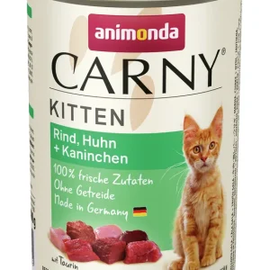 Sparpaket 6 x 400 g Animonda Carny Kitten Rind, Huhn & Kaninchen Katzen Nassfutter Begrenztes Angebot